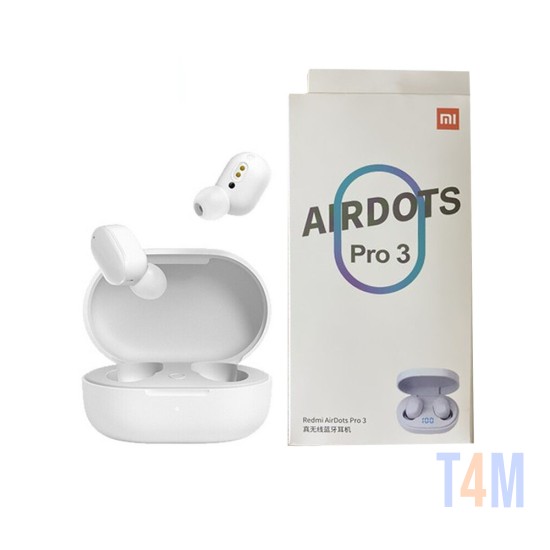 XIAOMI TWS WIRELESS EARBUDS REDMI AIRDOTS PRO 3 WITH CHARGING CASE AND MICROPHONE WHITE